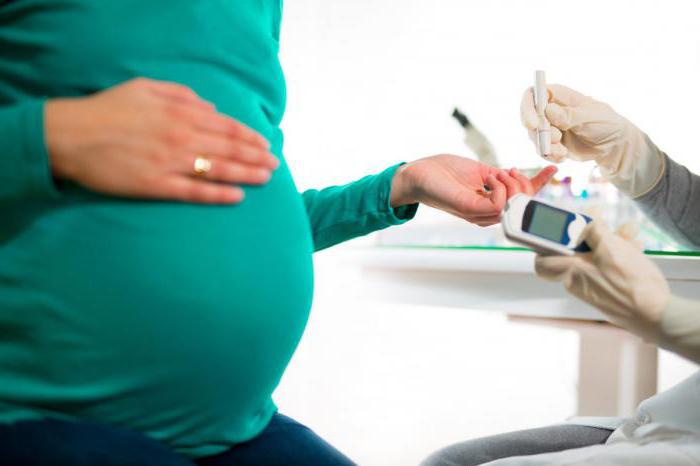 a análise de glicose durante a gravidez