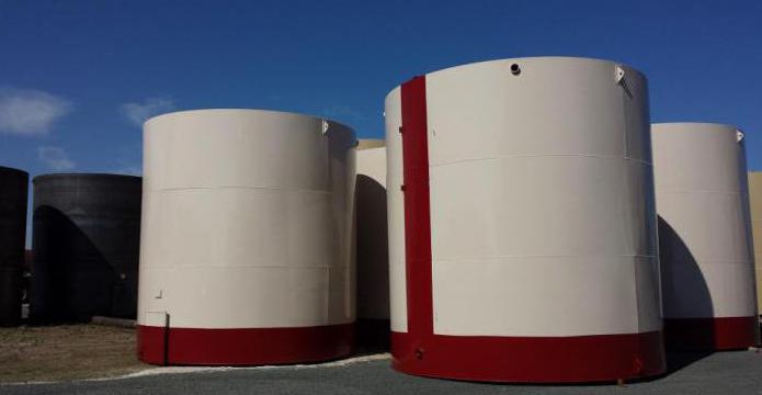 construção de tanques de armazenamento de petróleo e derivados