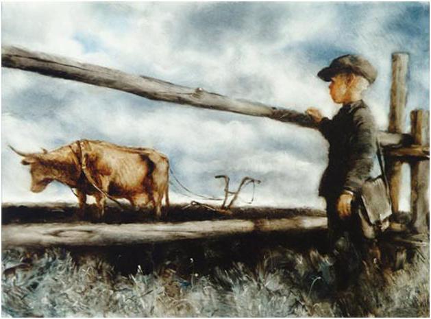 Gliederung der Erzählung «die Kuh» . Platonow