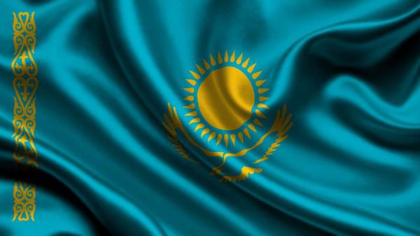 国家国旗的哈萨克斯坦共和国