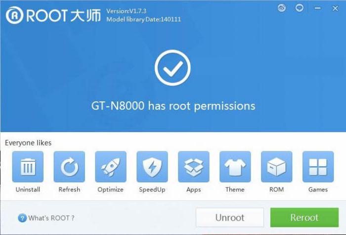remove root on Android via PC