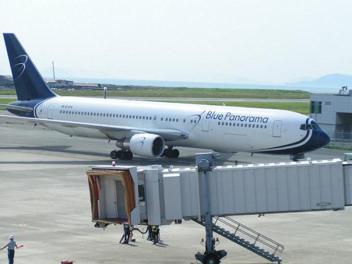 blue panorama airlines .. numer