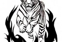 Татуювання тигрів: стародавні повір'я та сучасні ескізи