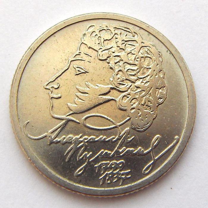 скільки коштує 1 рубль 1999 року випуску