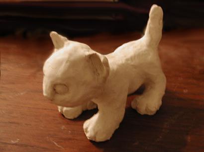 jak zrobić kota z gliny