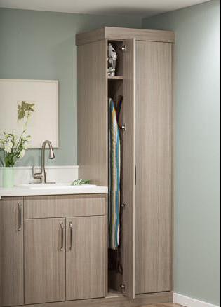 built-in Ironing Board with mirror