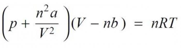Equation of state real gas