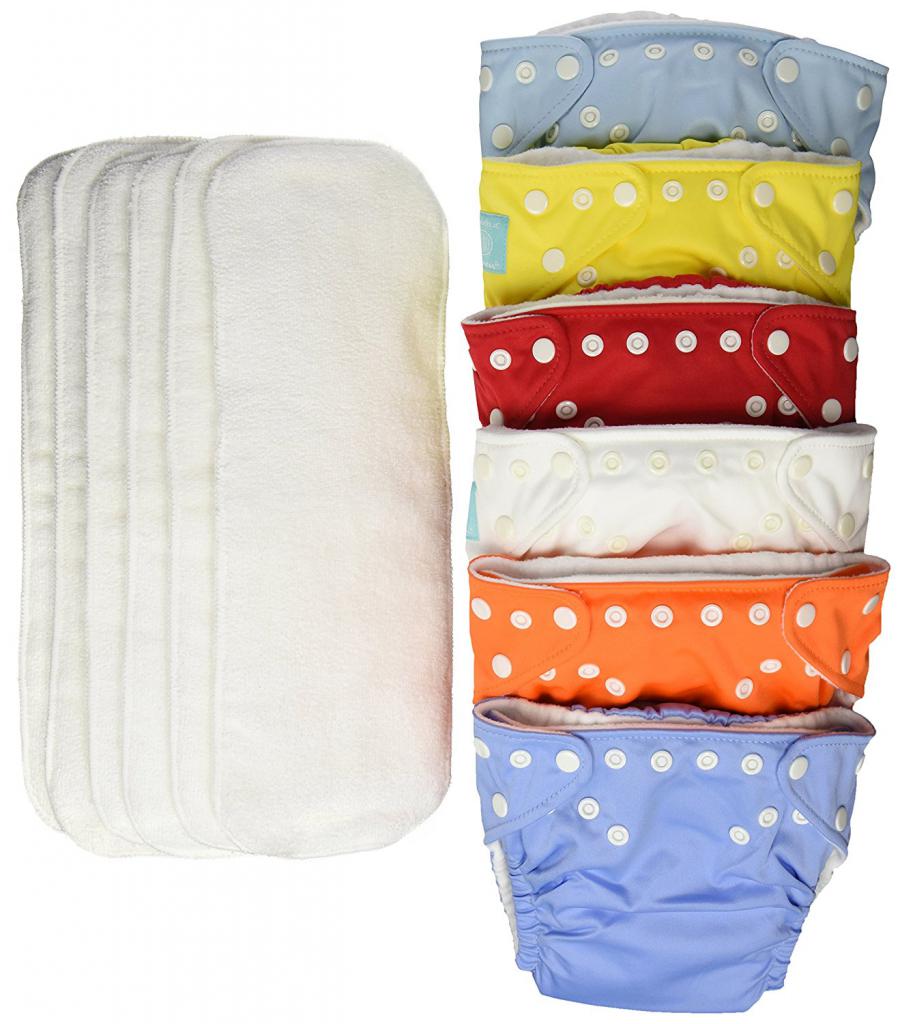 Reusable diapers with padding