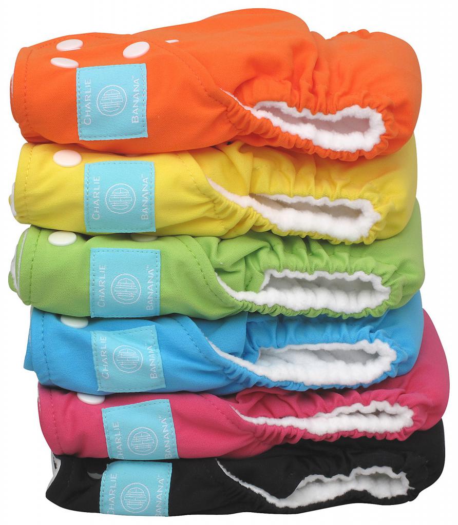 Diapers assorted colors