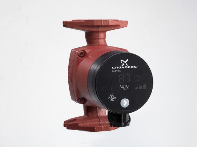installation of a water pump in heating system