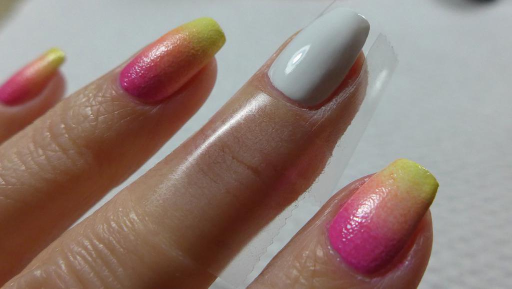 Gradient nail art gel lacquer
