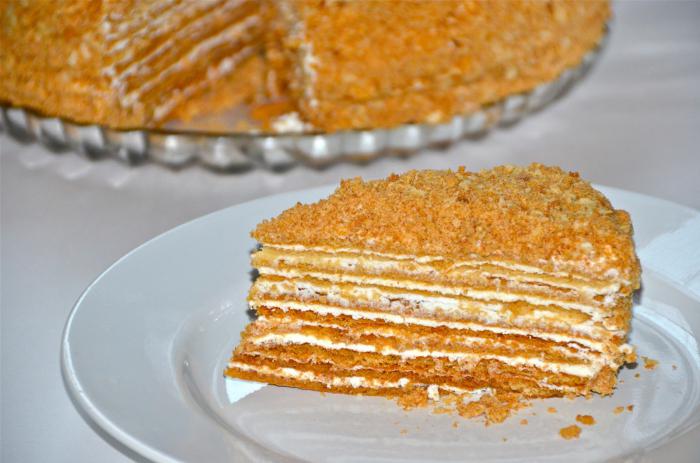 Homemade honey cake recipe photo
