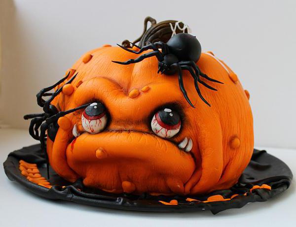 cake for Halloween recipe with photo