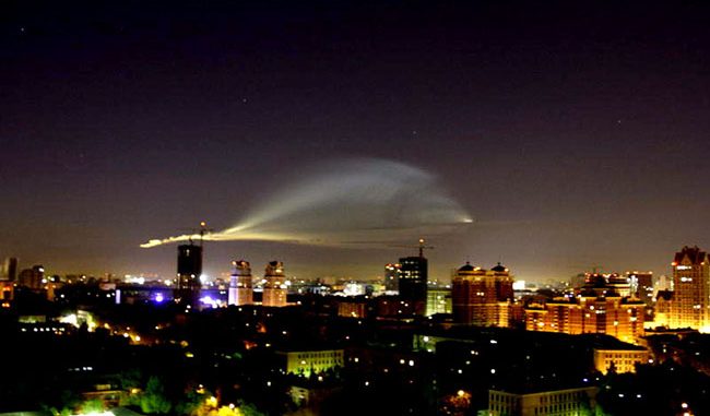 in Omsk saw a UFO