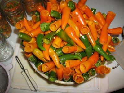 preserving chili peppers