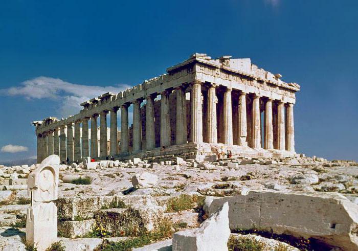  die drei wichtigsten Arten von Orders in der antiken griechischen Architektur 