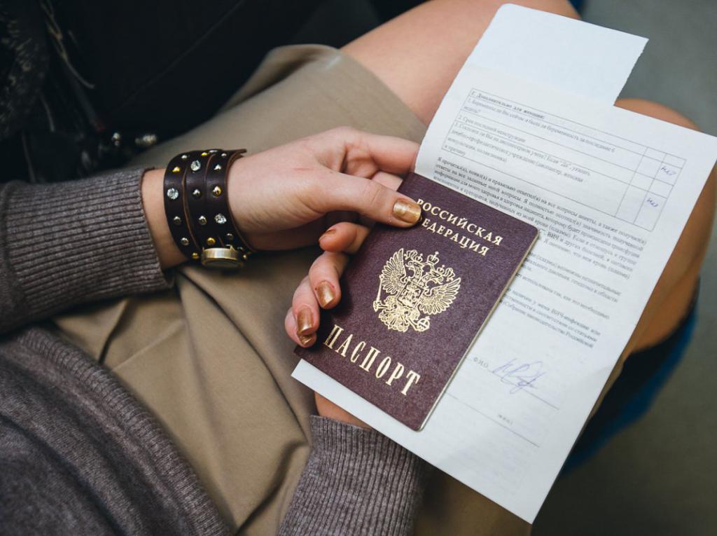 Preparation of documents on passport