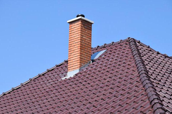 la altura de la chimenea sobre la cumbrera del tejado snip