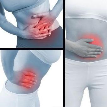 Localized abdominal pain