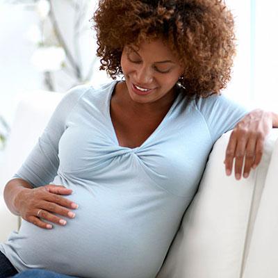 Sore in the morning stomach during pregnancy