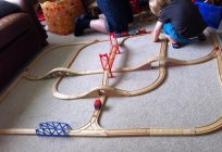 Features of wooden children's railway Brio