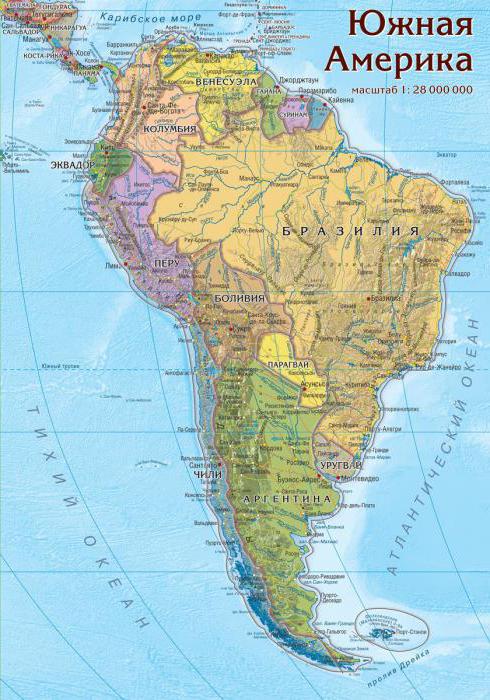 країни Південної Америки за площею