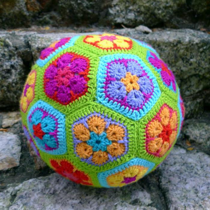 round pillow crochet