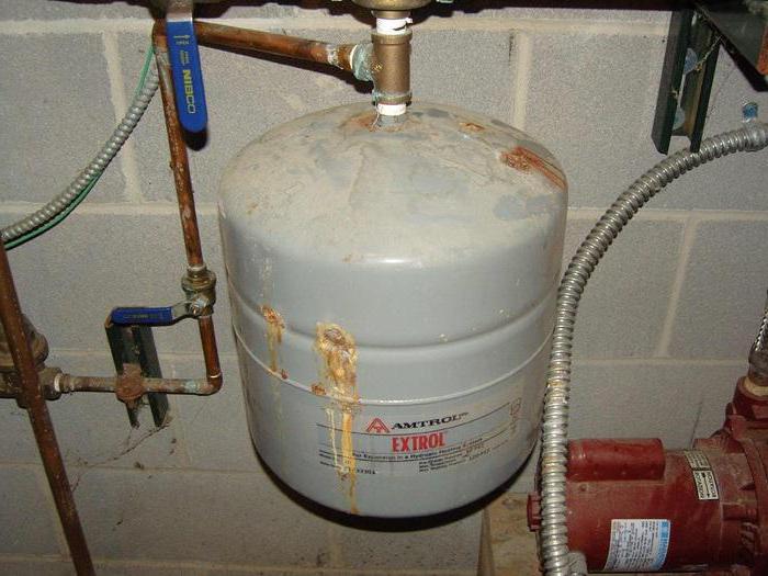 Expansion tank for heating enclosed type instruction