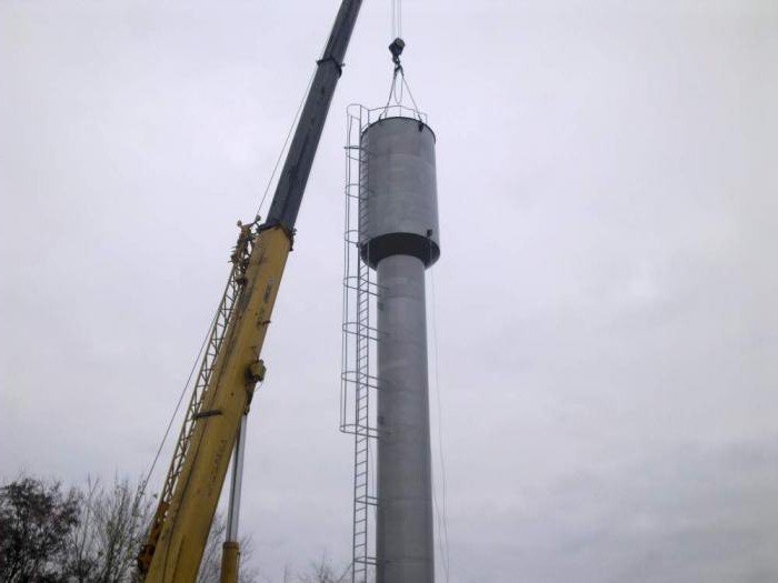 the installation of the tower rozhnovskogo