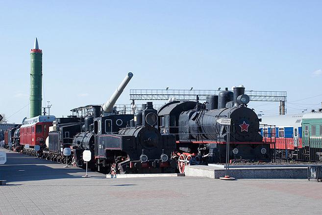 the steam locomotive Museum in St. Petersburg