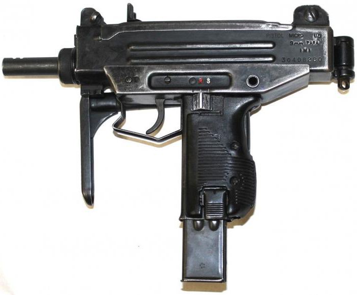 submachine gun Uzi with a silencer