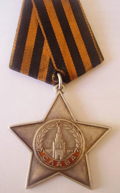 awarded the order of Glory