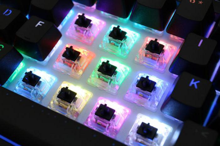 Механічная клавіятура з падсветкай RGB