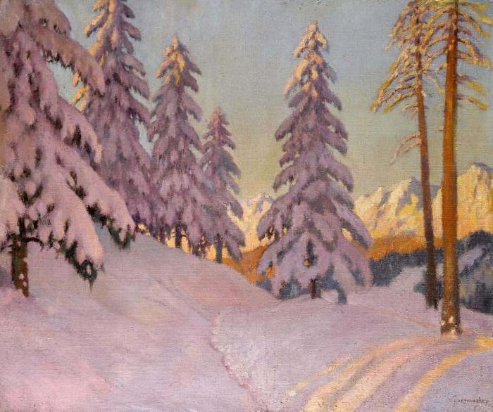winter painting by Russian artists