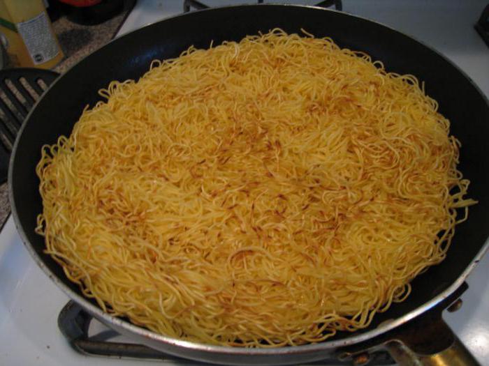 fried pasta without cooking