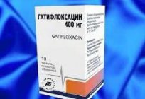 «Гатифлоксацин»: Gebrauchsanweisung, Beschreibung und Bewertungen