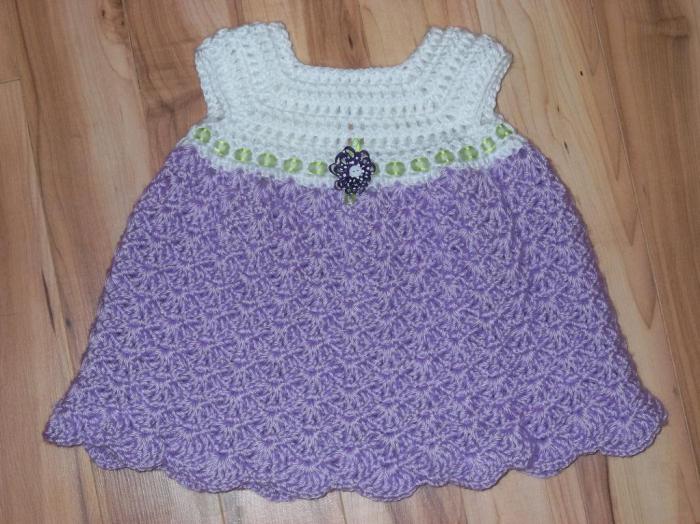 dress crochet pattern seashells