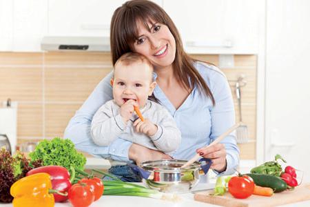 the diet of the child in 6 months Komorowski