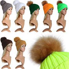 baby hats with fur POM-POM