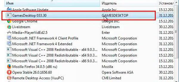 games desktop how to remove forever