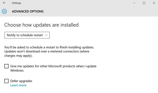 das Programm zum deaktivieren der Updates für windows 10