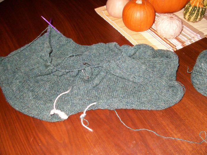 sweater knitting with diagrams