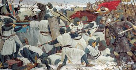 what battle have glorified the Russian army