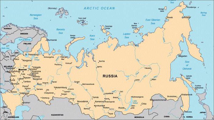 borders of Russia