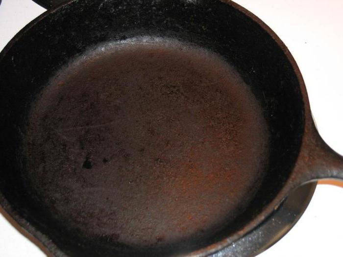 cast iron skillet rust what to do