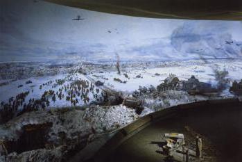 das Museum-Diorama Durchbruch der Blockade Leningrads