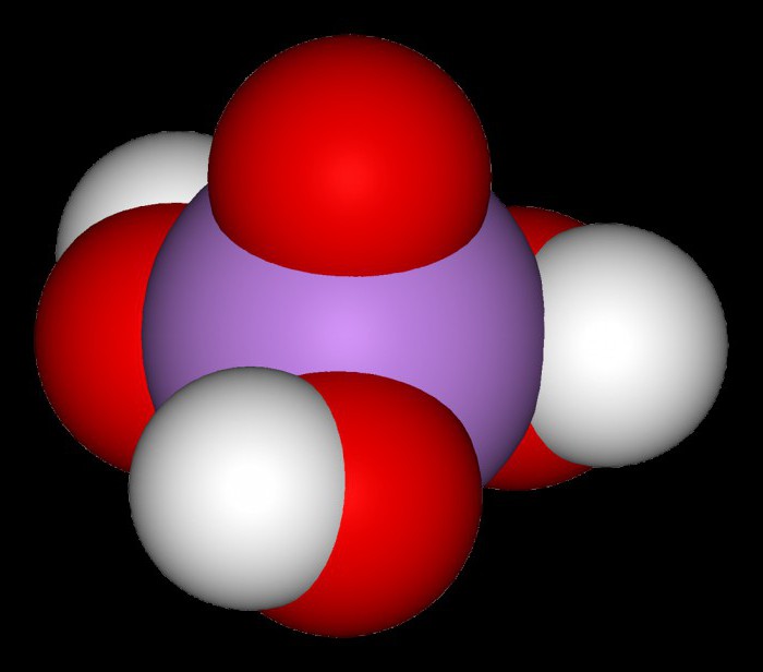 砷酸的化学属性