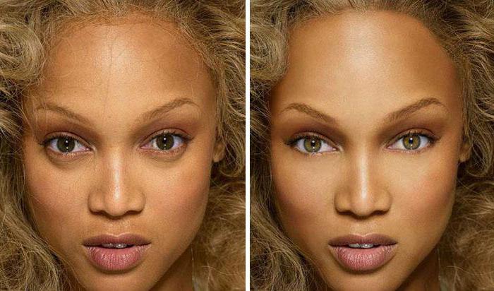how to quickly remove dark circles under the eyes in “Photoshop”