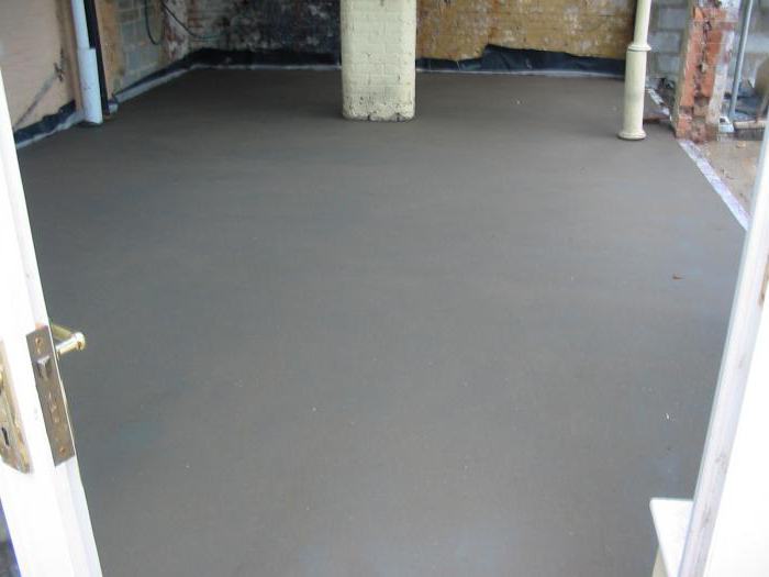 floor insulation foam under screed in private house