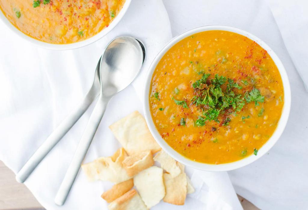meatless lentil soup